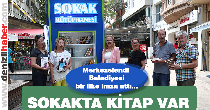 Merkezefendi’de sokakta kütüphane var