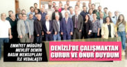 Emniyet Müdürü Mevlüt Demir basın mensupları ile vedalaştı