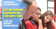 2 BİN 500 ÖĞRENCİ YARARLANACAK