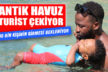 Pamukkale’deki antik havuzda turist bereketi
