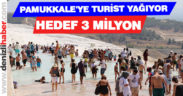 Pamukkale yaz sezonunda, 1 milyon 100 bin yerli ve yabancı turist ağırladı