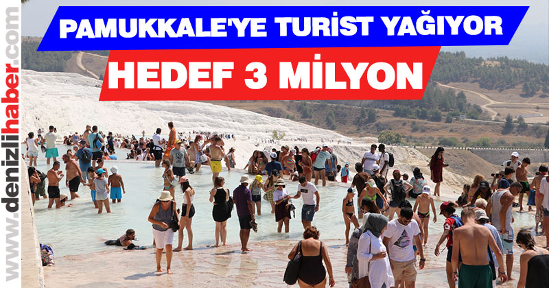 Pamukkale yaz sezonunda, 1 milyon 100 bin yerli ve yabancı turist ağırladı