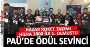 Hiera 3000 ile gelen 1.lik PAÜ’de sevinç yarattı