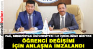 PAÜ, Kırgızistan Üniversitesi ile işbirliğine gidiyor