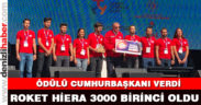 PAÜ’lü öğrencilerin roketi Teknofest’te birinci oldu