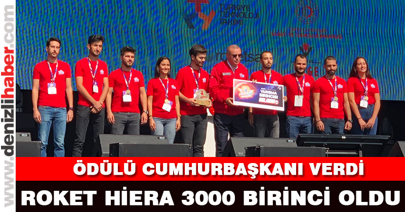 PAÜ’lü öğrencilerin roketi Teknofest’te birinci oldu