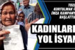 Özdemircili kadınlar bozuk ve tozlu yollar için imza kampanyası başlattı