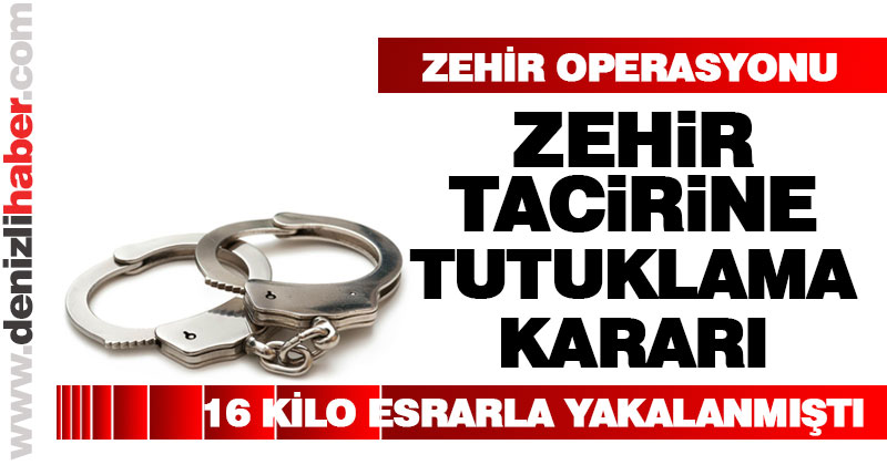 Evinde 16 kilogram esrarla yakalanan zanlı tutuklandı