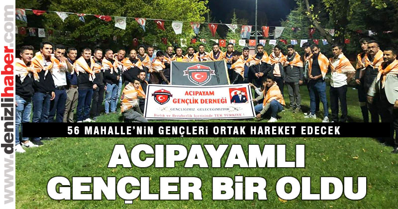 Acıpayam’da gençler dernek çatısı altında toplanıyor