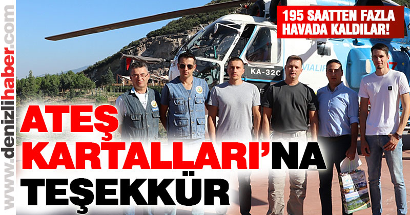 “Ateş Kartalları” isimli helikopter ekibi ödüllendirildi