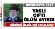 Bozkurt’ta kaza. Yaşlı çifti ölüm ayırdı