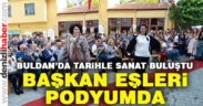 Başkan eşleri podyuma çıktı
