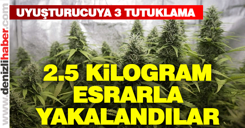 Buldan’da uyuşturucuyla yakalanan 4 kişiden 3’ü tutuklandı