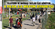 Denizli Teleferik ve Bağbaşı Yaylası’na 2.5 milyon ziyaretçi