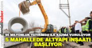 95 milyonluk yatırımda ilk kazma vuruluyor