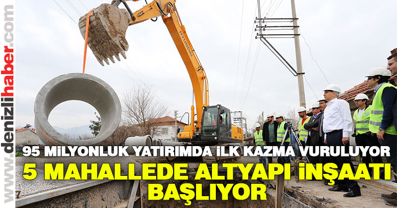 95 milyonluk yatırımda ilk kazma vuruluyor