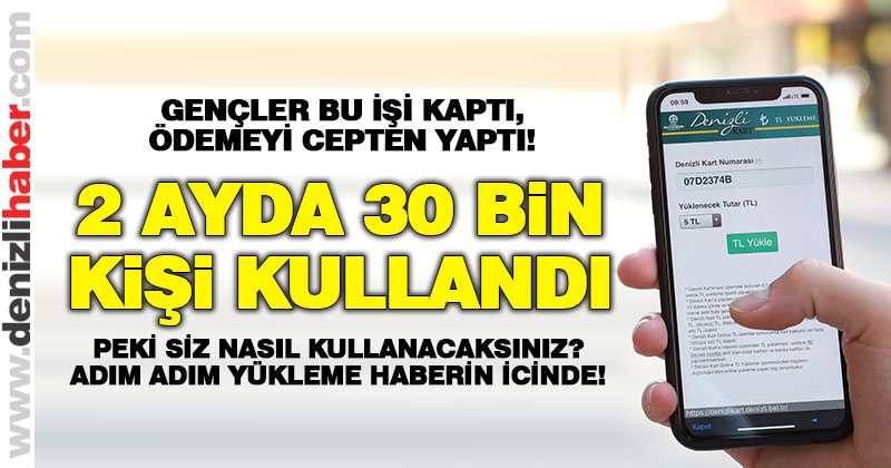 Denizli Kartı cebinden dolduranların sayısı 30 Bine ulaştı