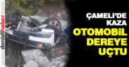 Çameli’de dereye uçan otomobildeki 2 kişi yaralandı