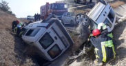 Çardak’ta trafik kazası; 2 yaralı