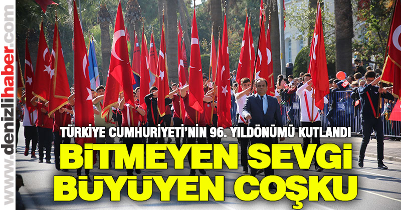 Cumhuriyet’in 96. yıldönümü coşkuyla kutlandı