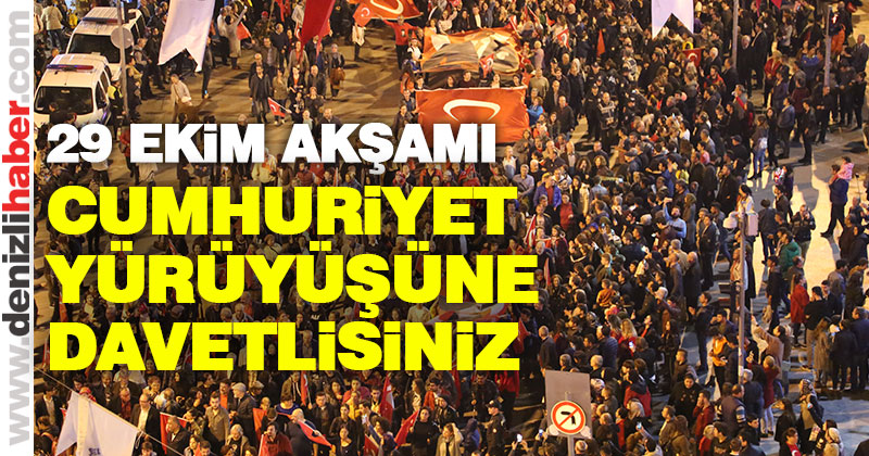 Cumhuriyet yürüyüşüne davet