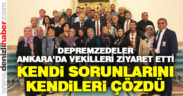 Acıpayamlı depremzedeler milletvekillerini Ankara’da ziyaret etti