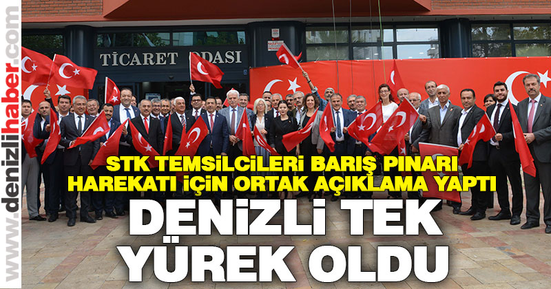 STK’lar Barış Pınarı Harekatı için ortak destek açıklaması yaptı