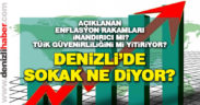 Denizli’de vatandaş açıklanan enflasyon rakamı için ne diyor?