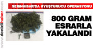 Denizli Serinhisar’da uyuşturucu operasyonu. 800 gram esrarla yakalandı