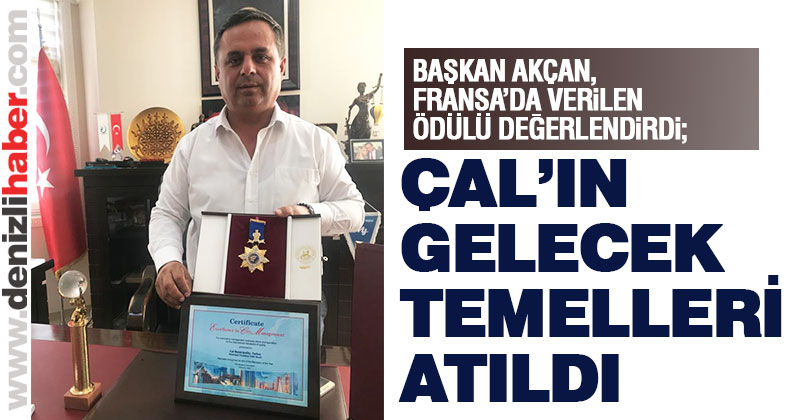 Başkan Fethi Akcan, Fransa’da aldığı ödülü değerlendirdi