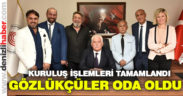 Kuruluş işlemleri tamamlandı, optikçiler oda oldu