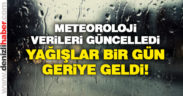 Meteoroloji değiştirdi: Yağışlar Salı başlıyor