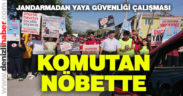 Jandarmadan yaya güvenliği nöbeti
