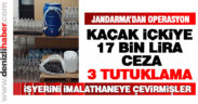 Kaçak içki üreticilerine operasyon; 3 tutuklama