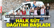 Merkezefendi halk süt dağıtımı başladı