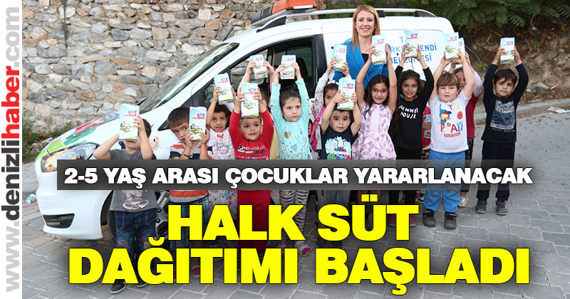 Merkezefendi halk süt dağıtımı başladı