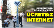 Merkezefendi Belediyesi 3 noktaya internet vericileri yerleştirdi