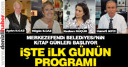 Merkezefendi Belediyesi Kitap Günleri başlıyor. İşte ilk gün programı