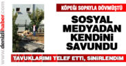 Bağladığı köpeği sopayla dövmüştü, sosyal medyadan kendini savundu