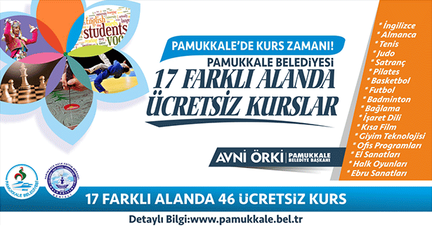 Pamukkale Belediyesi’nde kurs zamanı