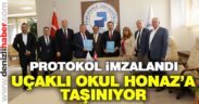 Uçaklı okul Honaz’a taşınıyor