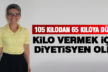 Kilo verebilmek için diyetisyen oldu