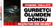 Sarayköy’de otomobil takla attı