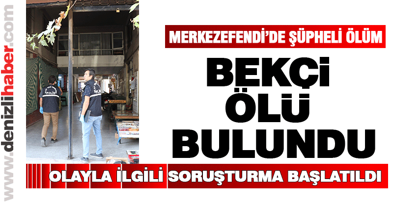İş hanı bekçisi ölü bulundu