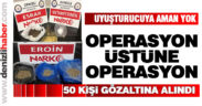 Uyuşturucu operasyonlarında 50 kişi göz altına alındı