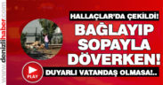 Bahçesine giren köpeği bağlayıp sopayla dövdü