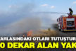 Acıpayam’da 10 dekarlık alan yandı