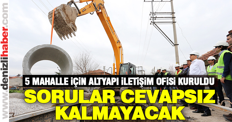 Büyükşehir Belediyesi’nden Altyapı İletişim Ofisi hizmeti