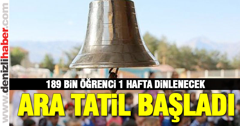 Okullarda ara tatil başladı