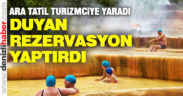 Pamukkale’de doluluk oranı yüzde yüze yaklaştı